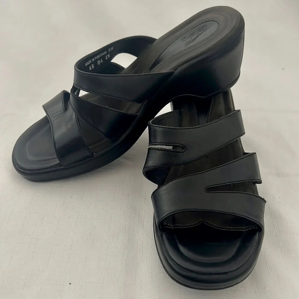Dansko / Wedge / Leather Slip~On Sandals - Picture 4 of 13